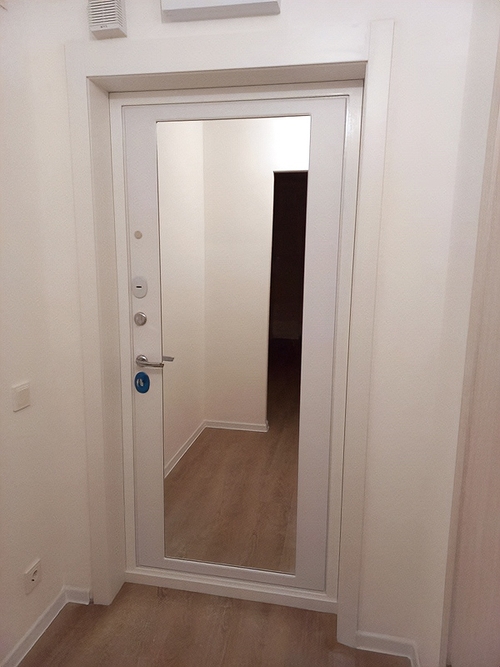 Дверь с зеркалом внутри Дверь с зеркалом внутри