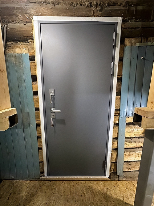 Порошковая дверь в доме Порошковая дверь в доме